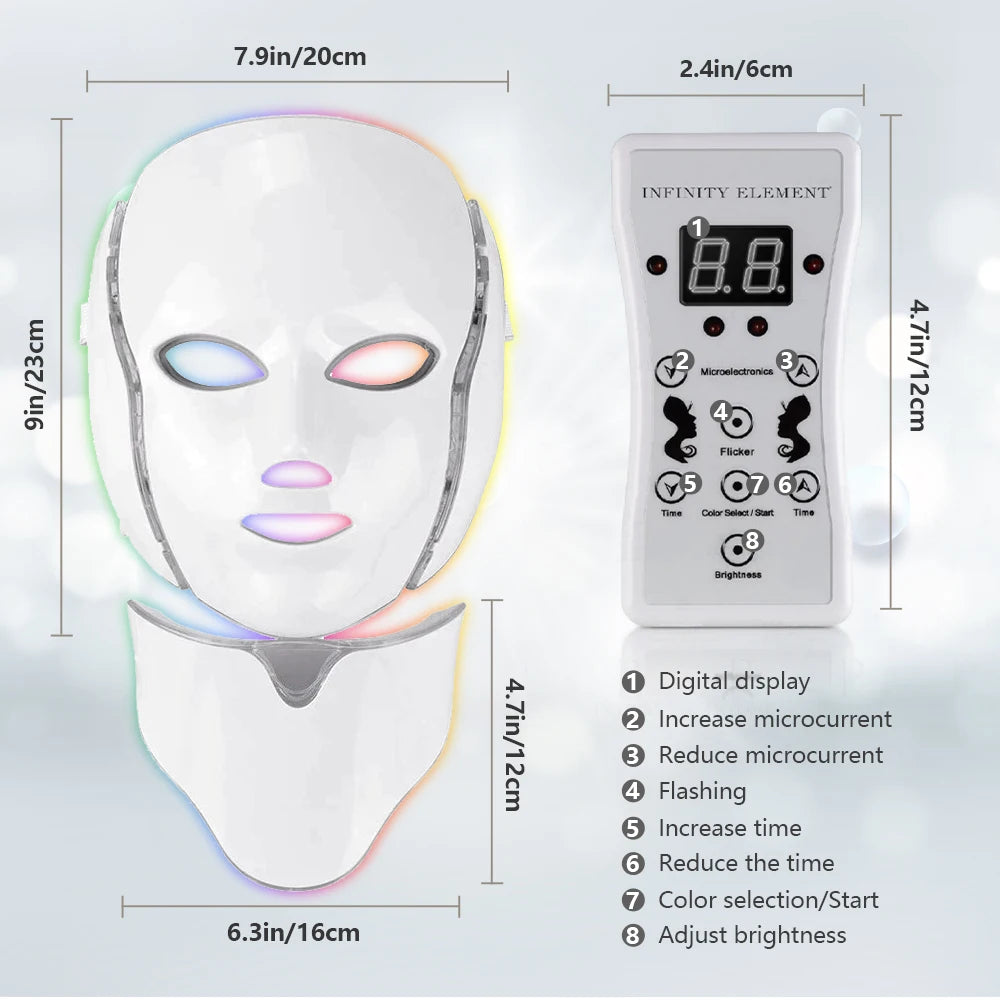 7 Color LED Therapy Mask