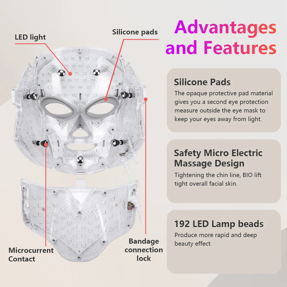 7 Color LED Therapy Mask